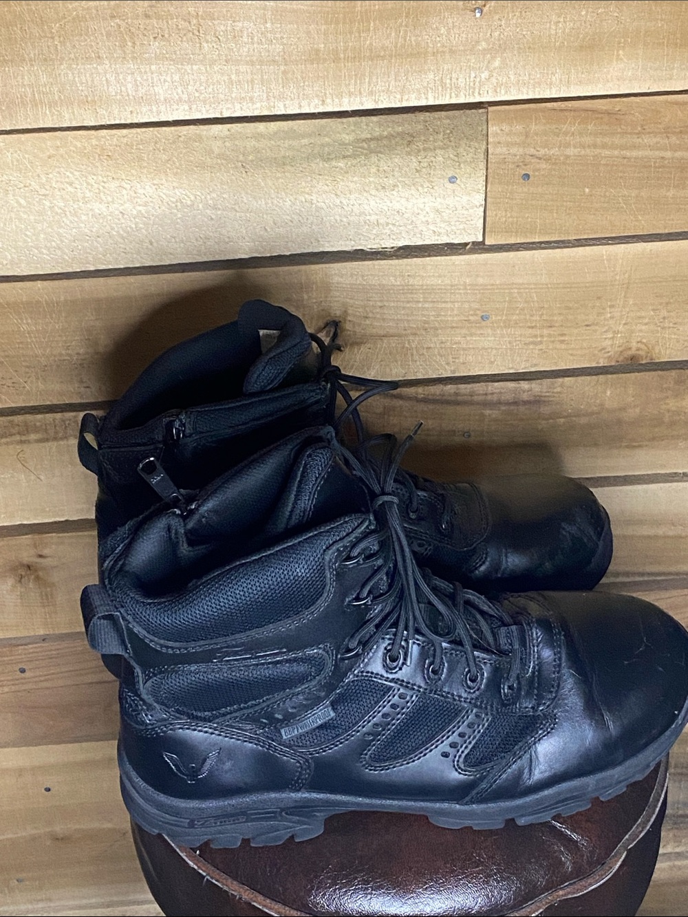 Thorogood 8” Composite Toe WP side zipper metal free Black Boots 12